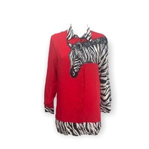 Vintage Silk Debra Detail Blouse SZ M